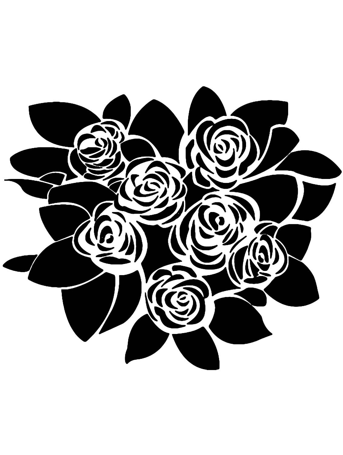 Черно белый букет невесты