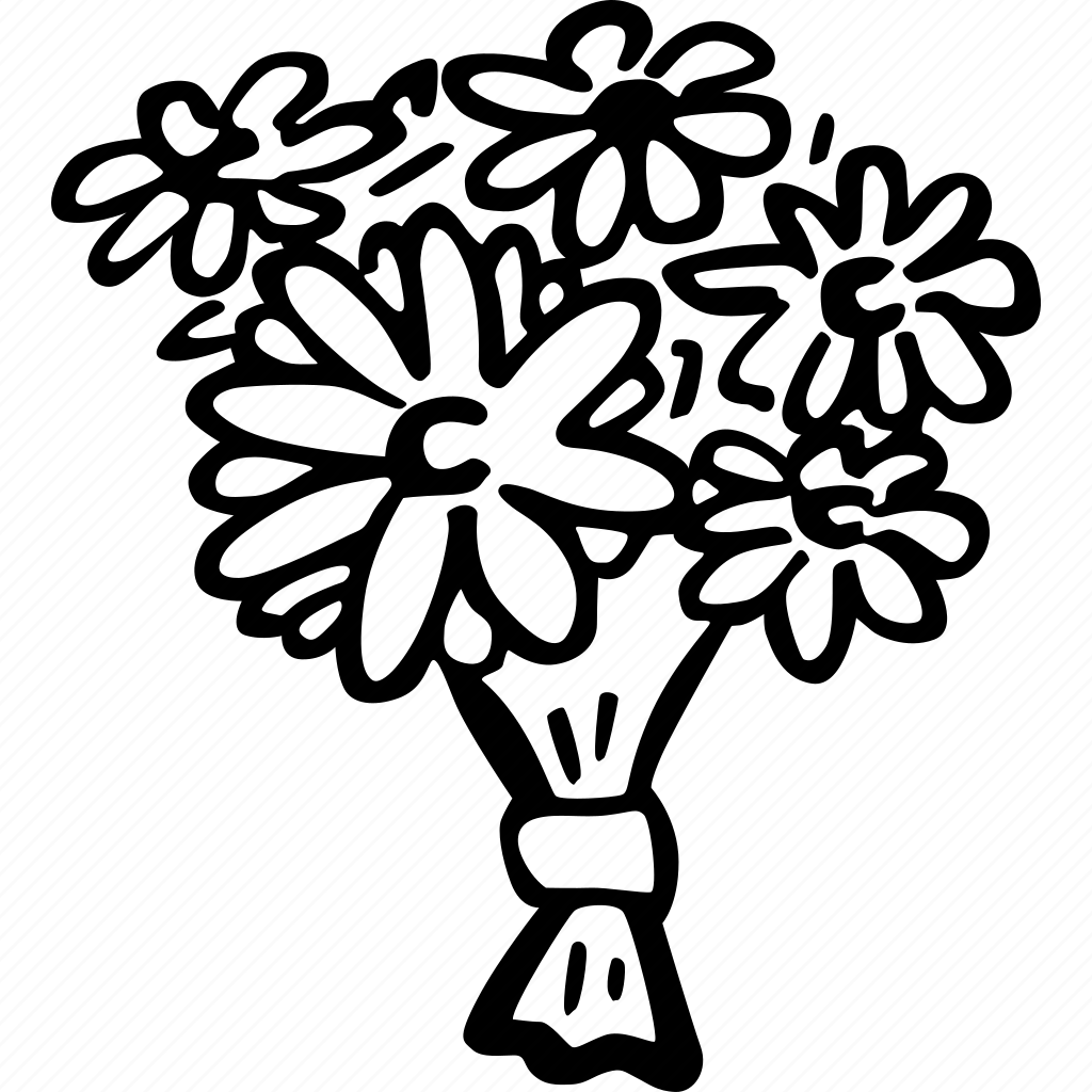 Черно белый букет