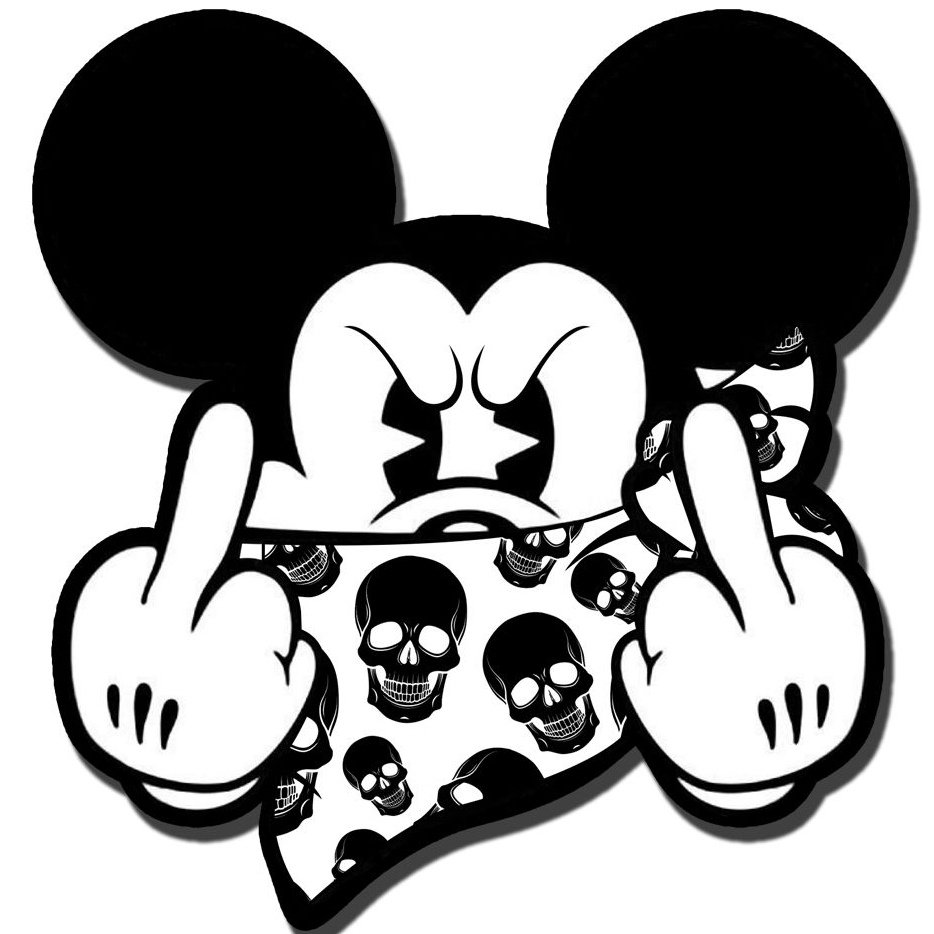 Микки Маус тату эскиз