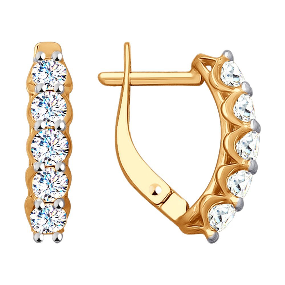 Серьги золотые Соколов 6022144