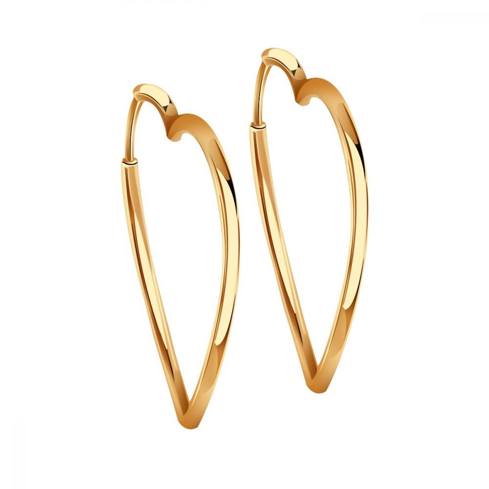 Серьги Конго золотые Эстет