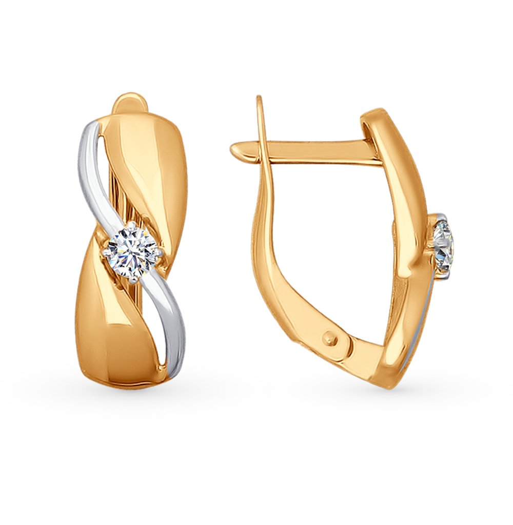 Соколов серьги золото с фианитами золото 585