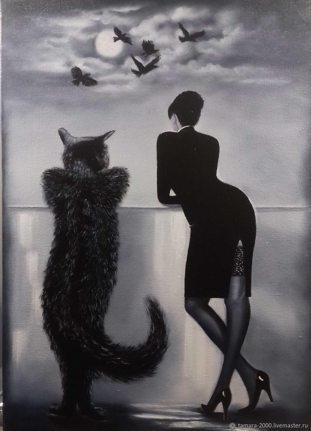 Картина "Маргарита и Бегемот",Автор неизвестен