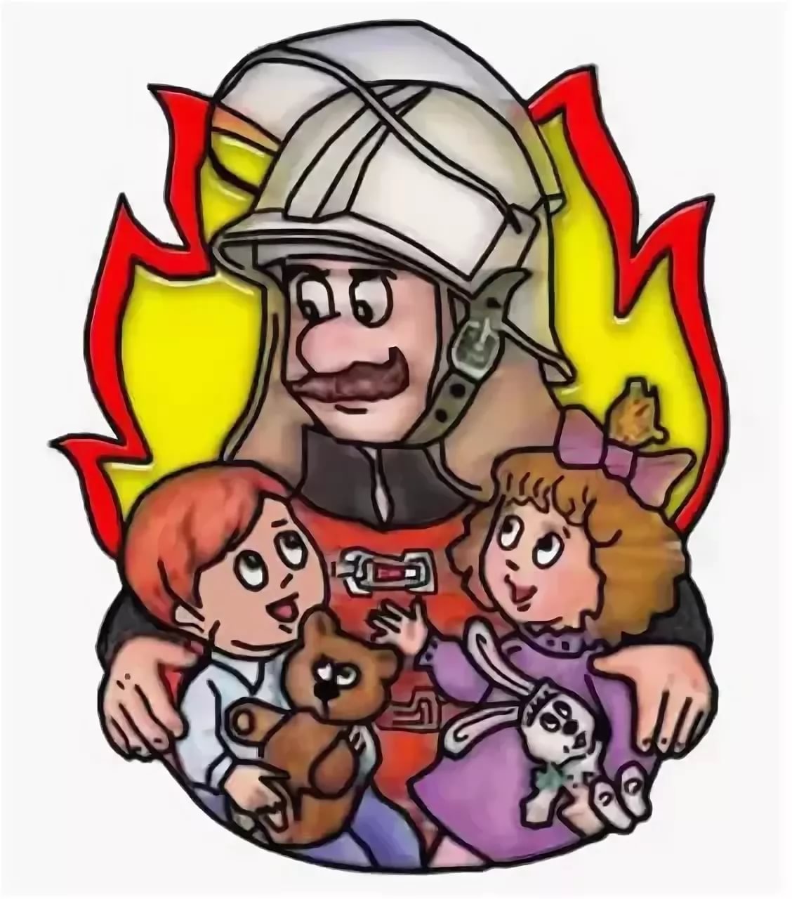 Пожарный карандашом