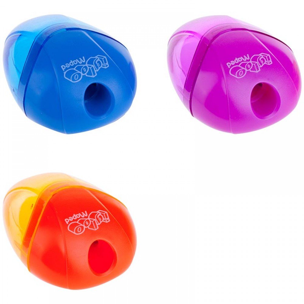 Точилка пластиковая Maped Pulse 1 отверстие контейнер ассорти 071450