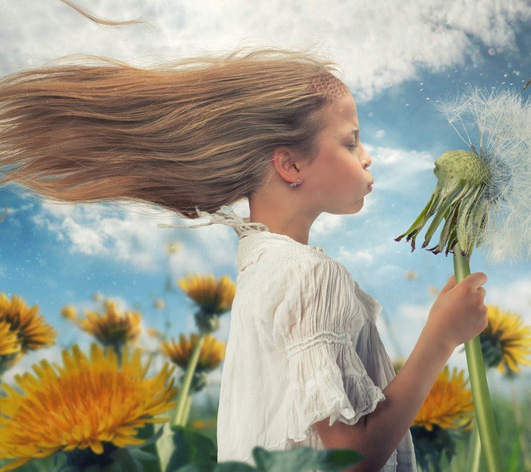 Дуть на одуванчик