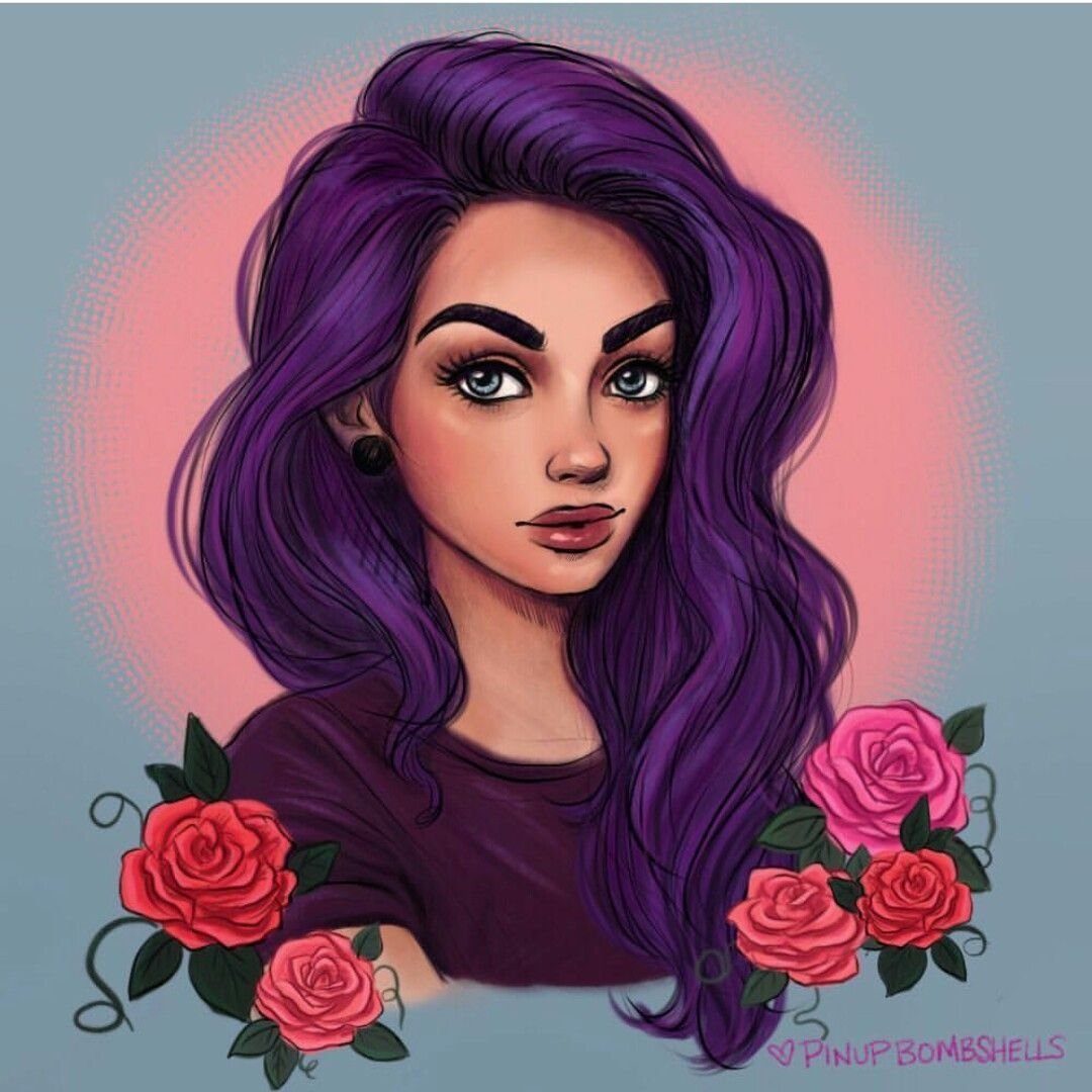 Фиолетовый Миньон нарисовать