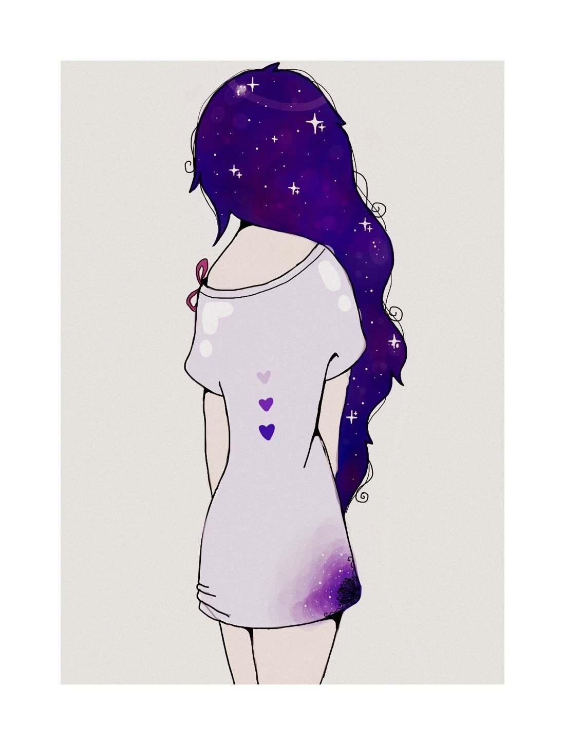 Девочка с космическими волосами