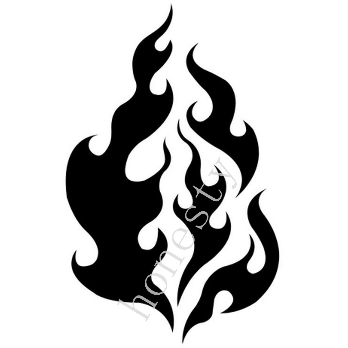 Наклейка огонь