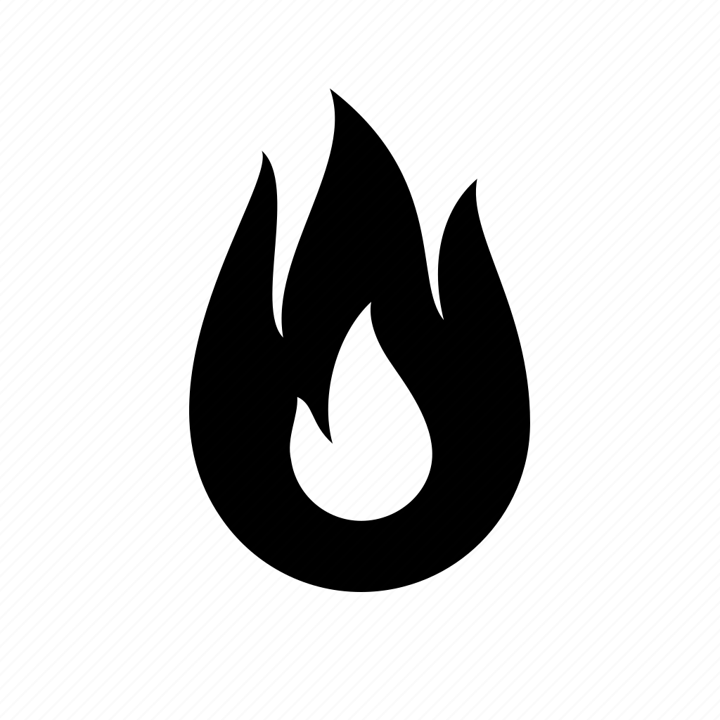 Фото огня на черном фоне