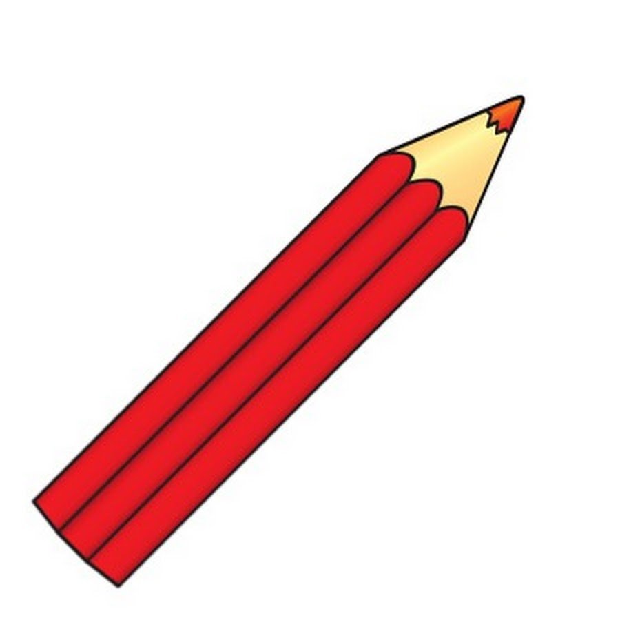 Цветной карандаш красный