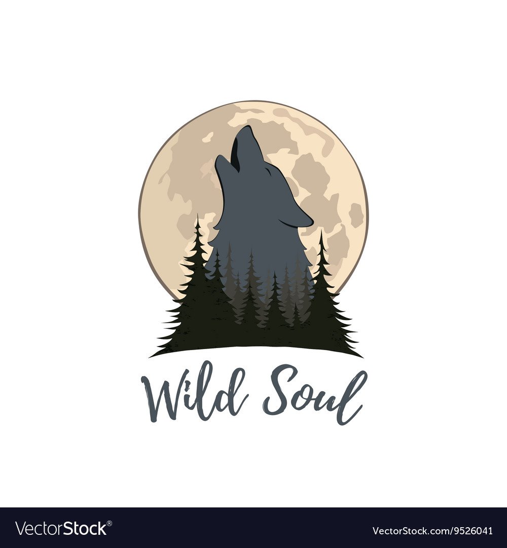 Человек с волком логотип