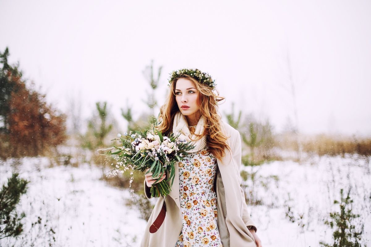 Фотосессия с подснежниками