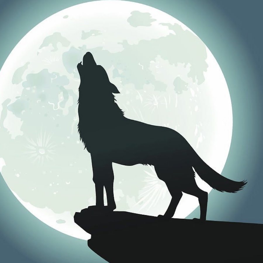 Эмблема волк воет