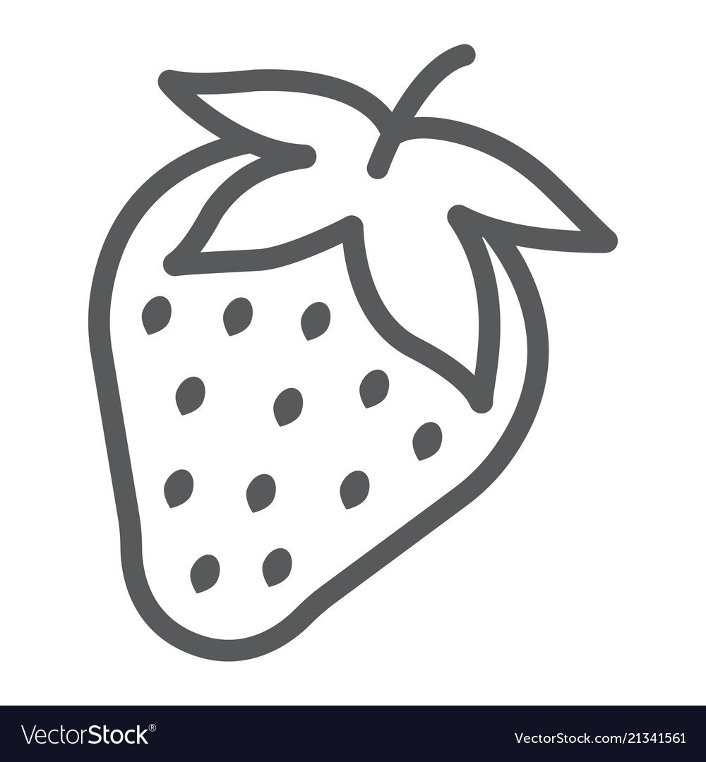 Клубника рисунок черно белый дизайнерский