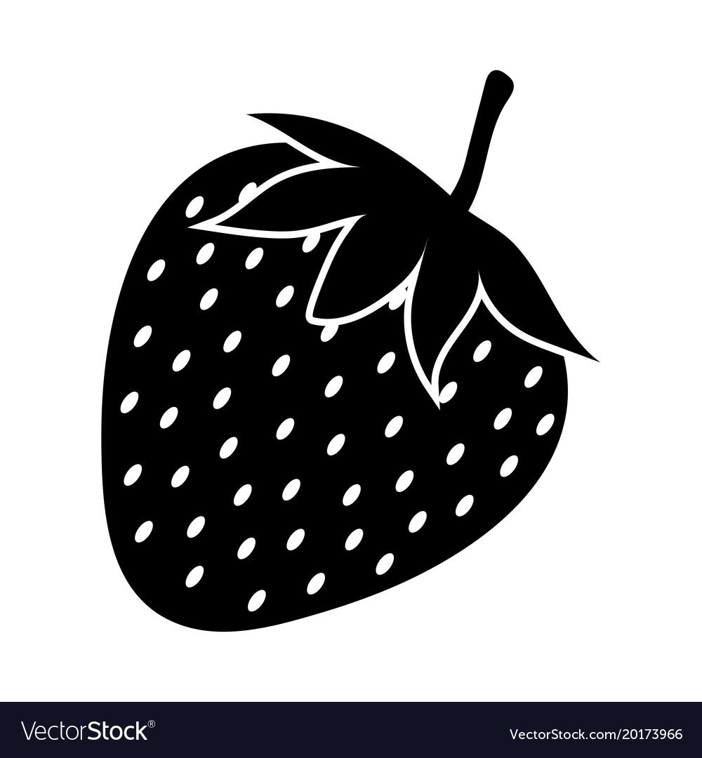 Strawberry черно белая для детей