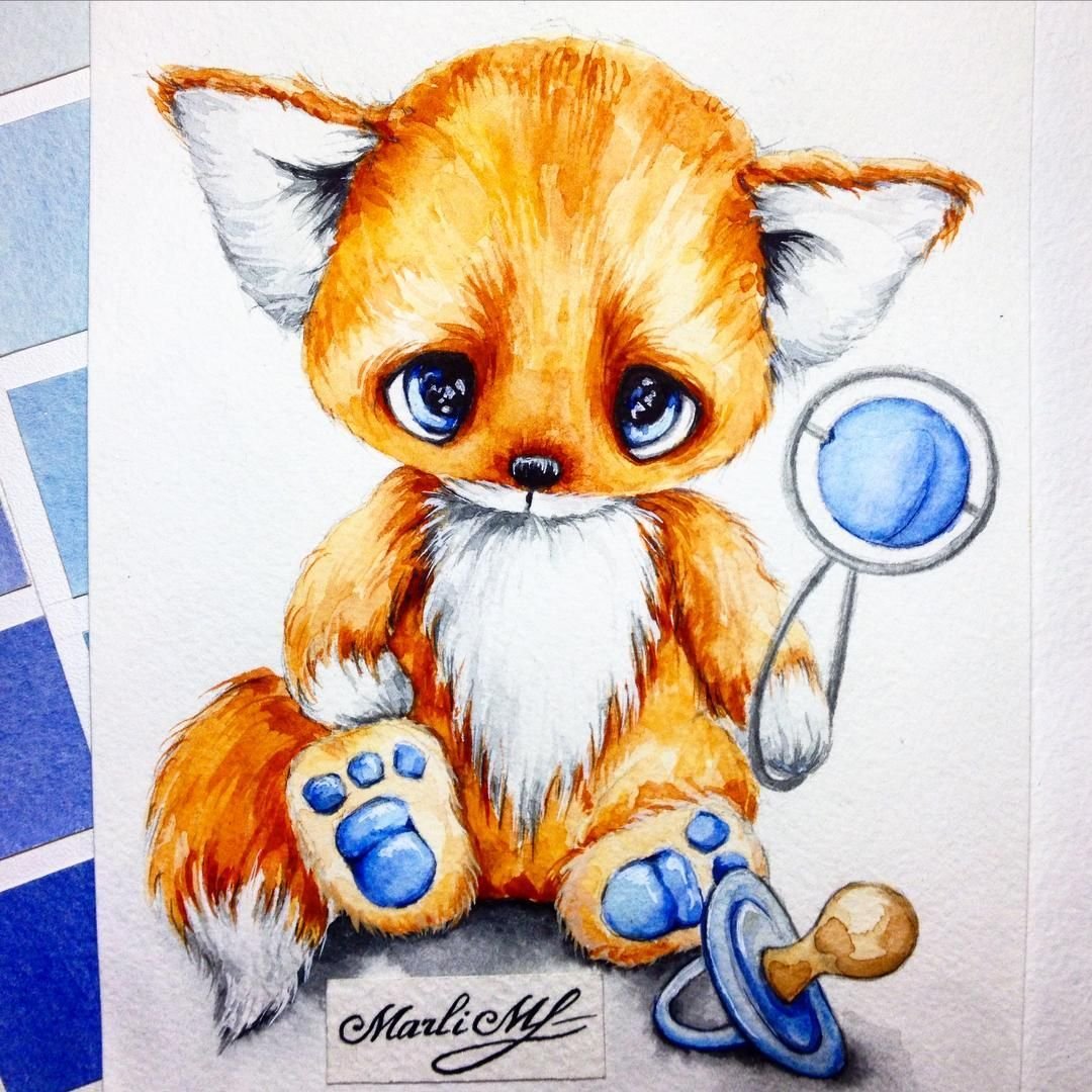 Хорек мультяшный милый