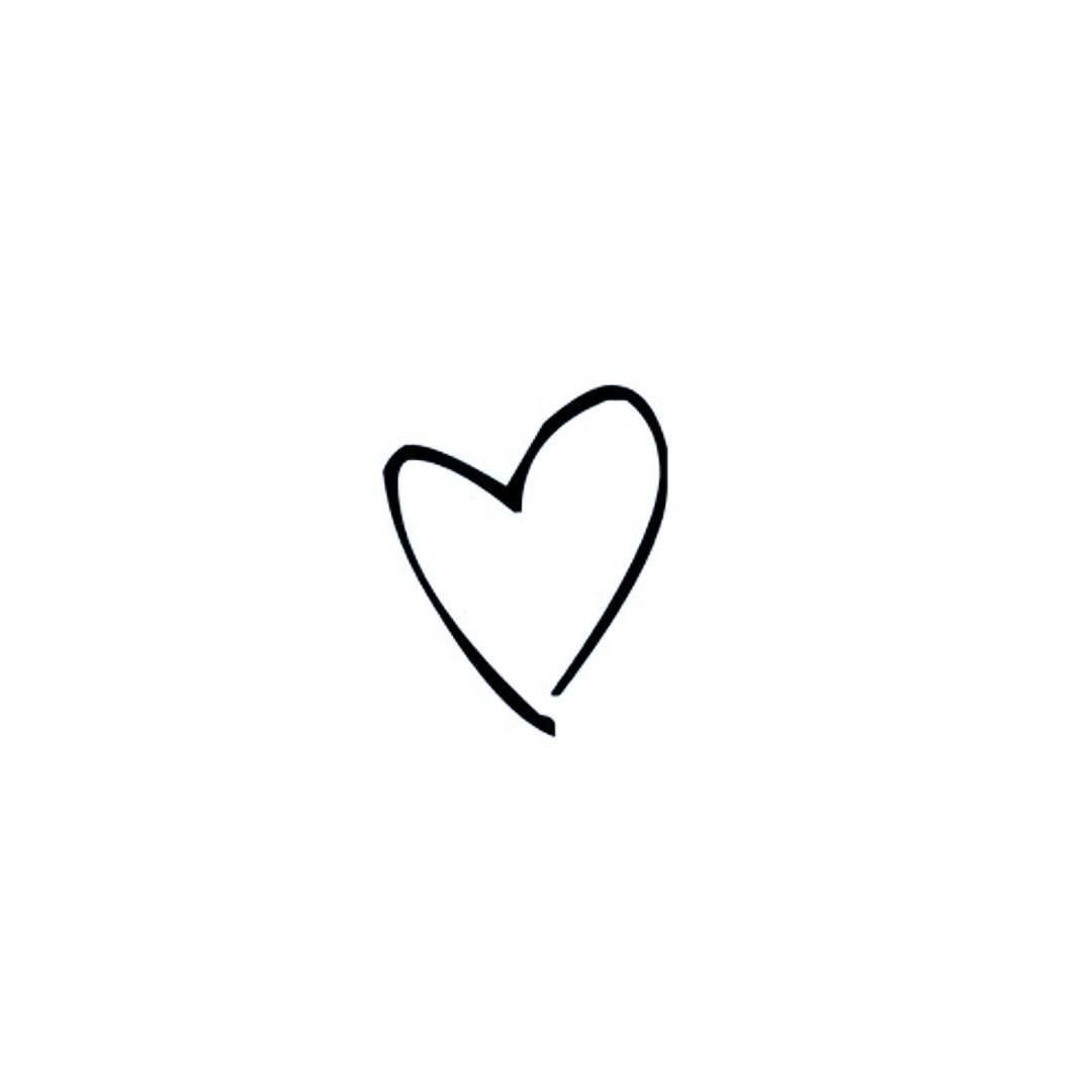 Сердце эскиз Минимализм