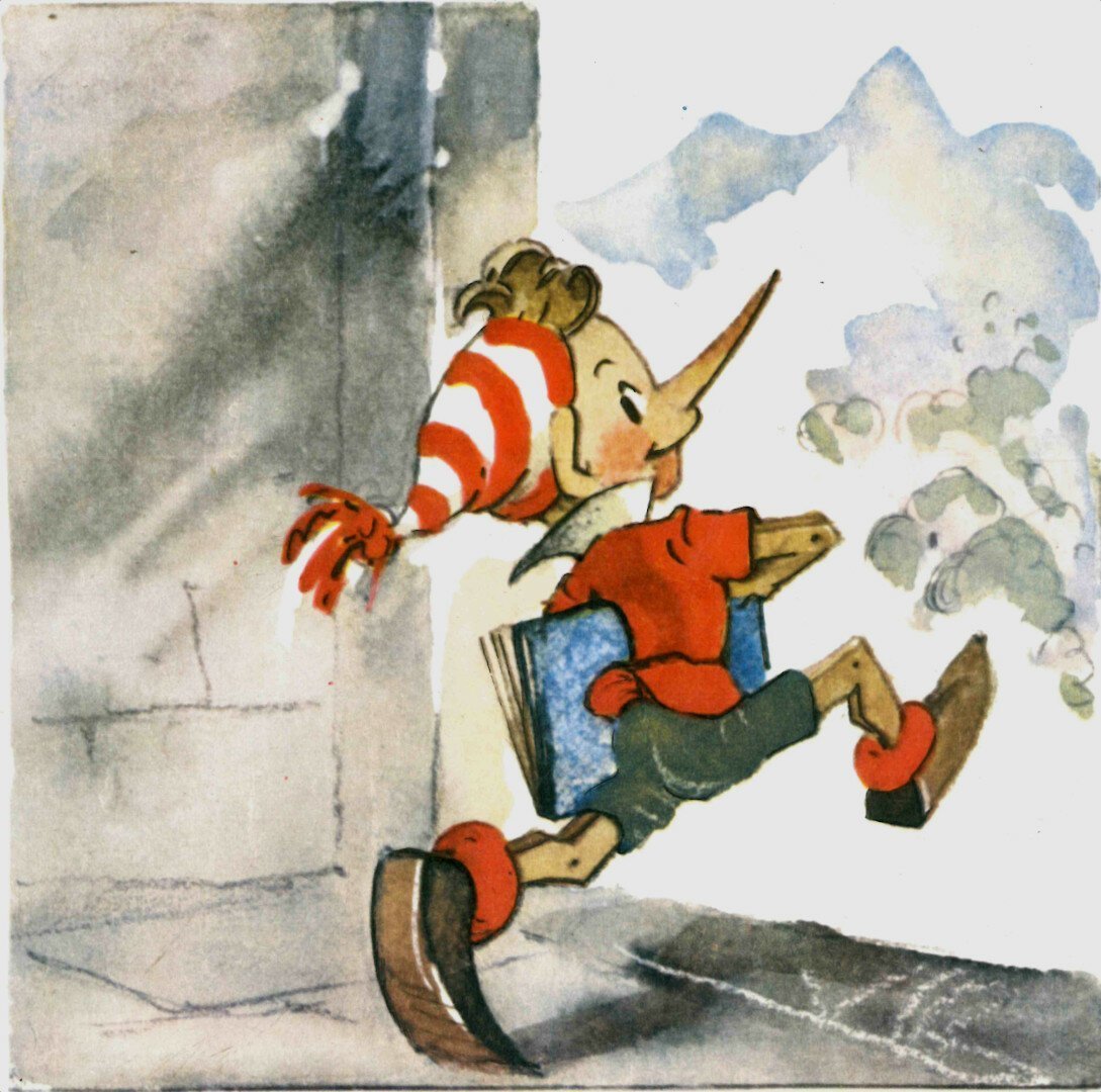 Буратино живопись