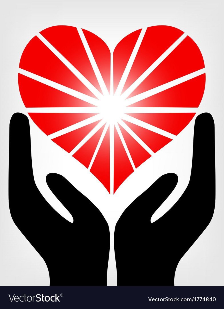 Ладошки держат сердце