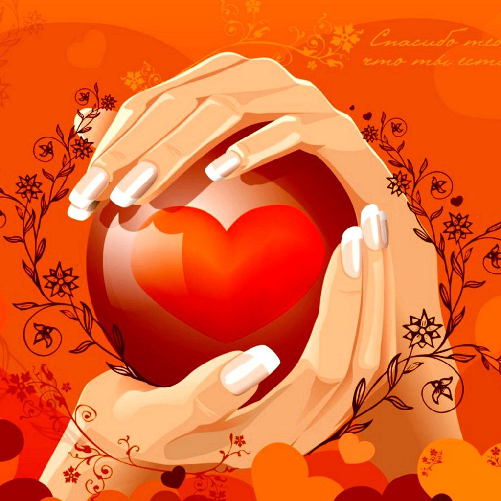 Сердечко в ладонях