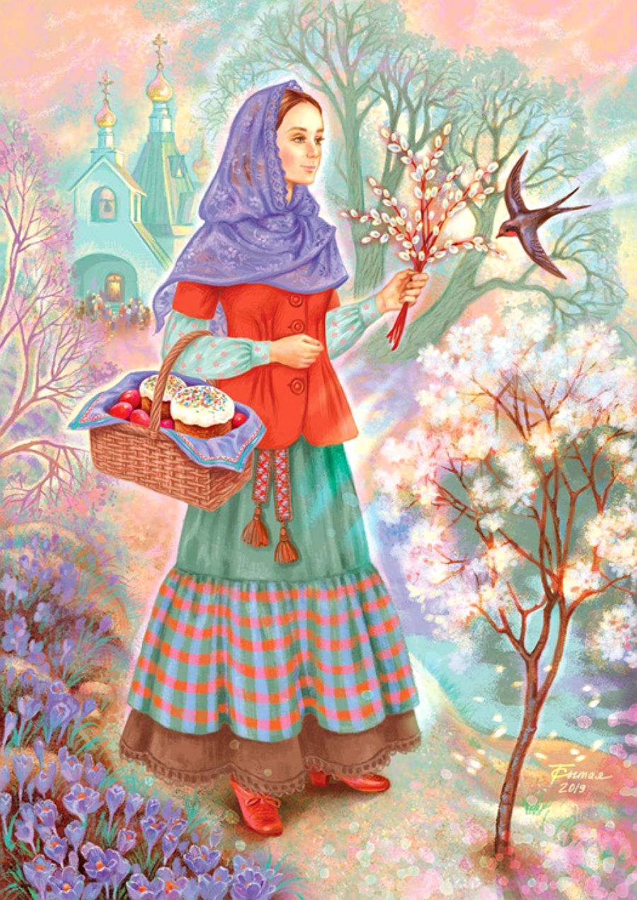 Таня Сытая художник иллюстратор Пасха