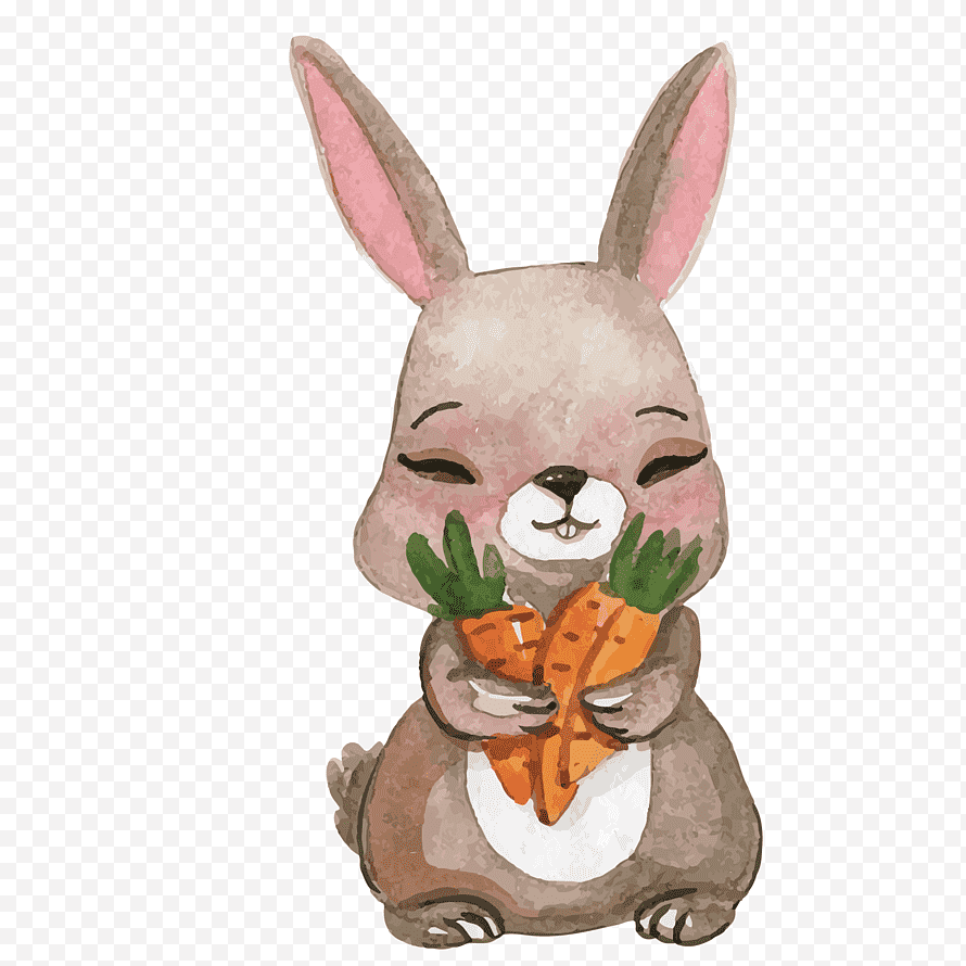 Заяц в мультяшном стиле