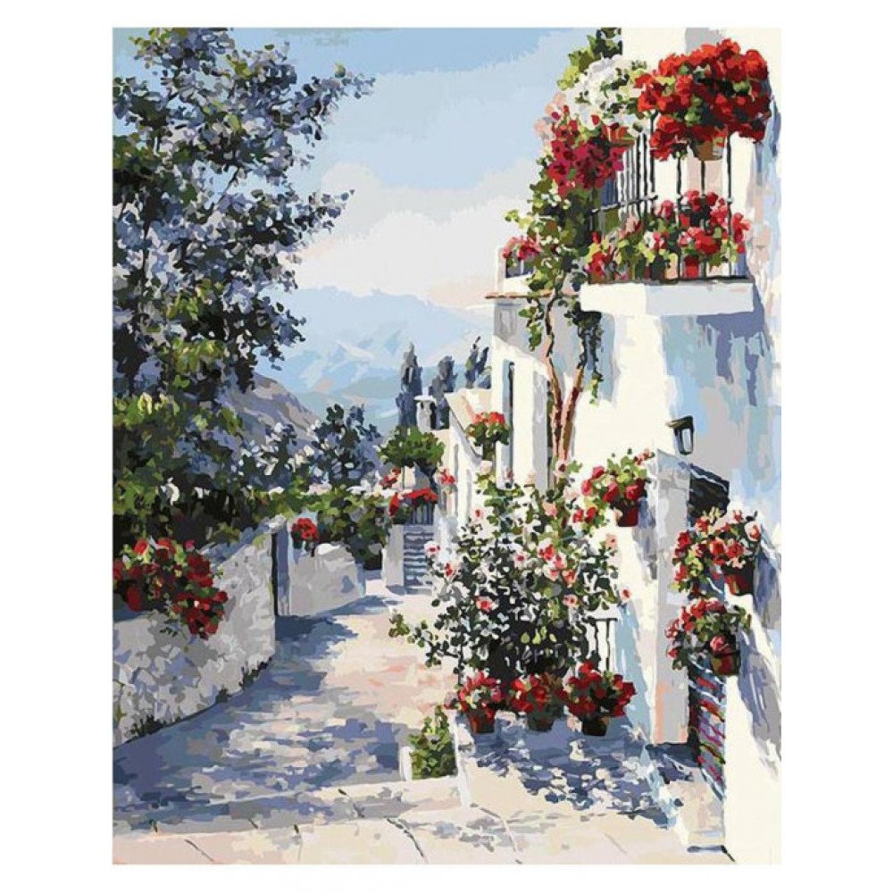 Картина по номерам Белоснежка на юге Испании 40x50см
