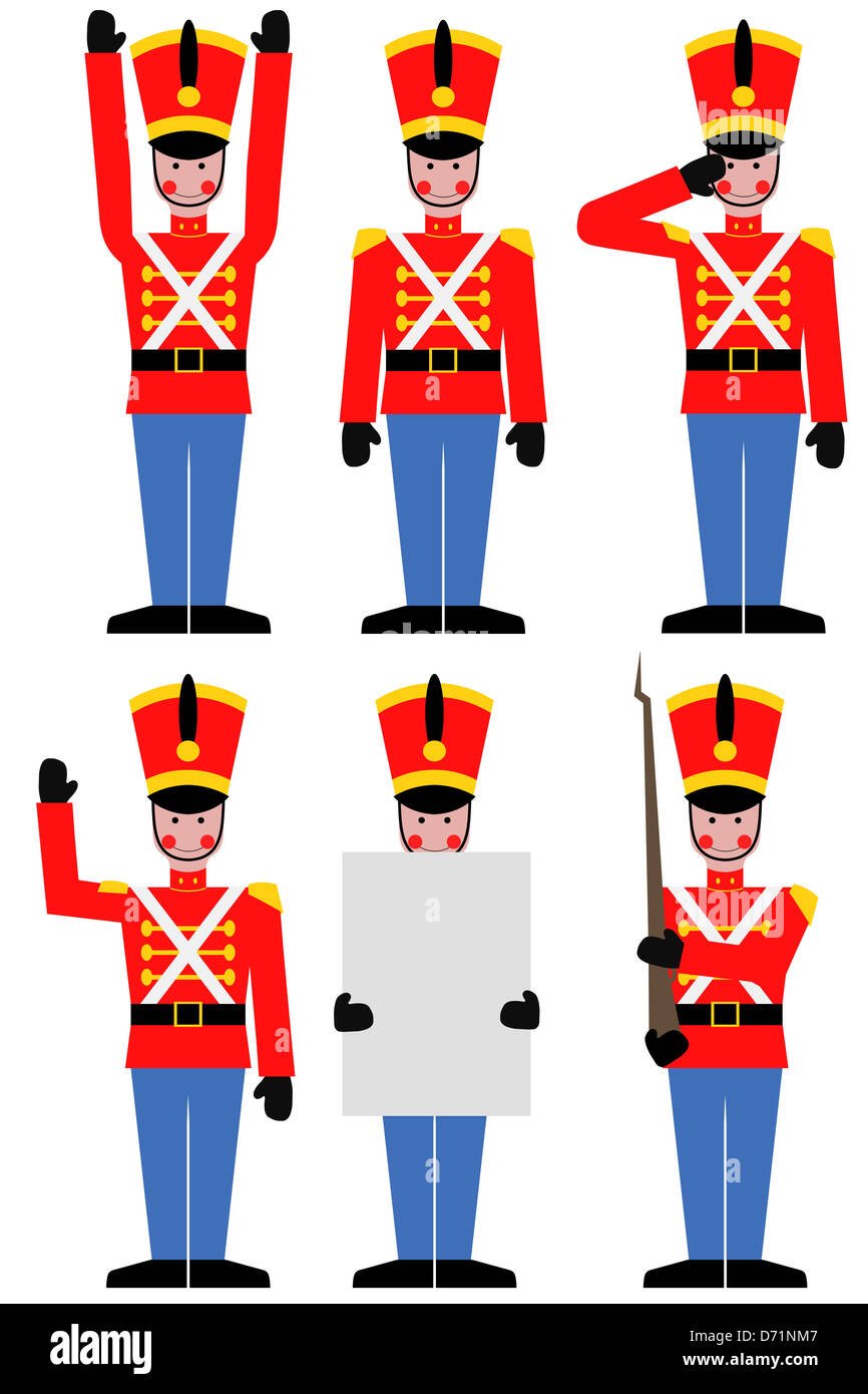 Солдадикив красныхмундирах для детей