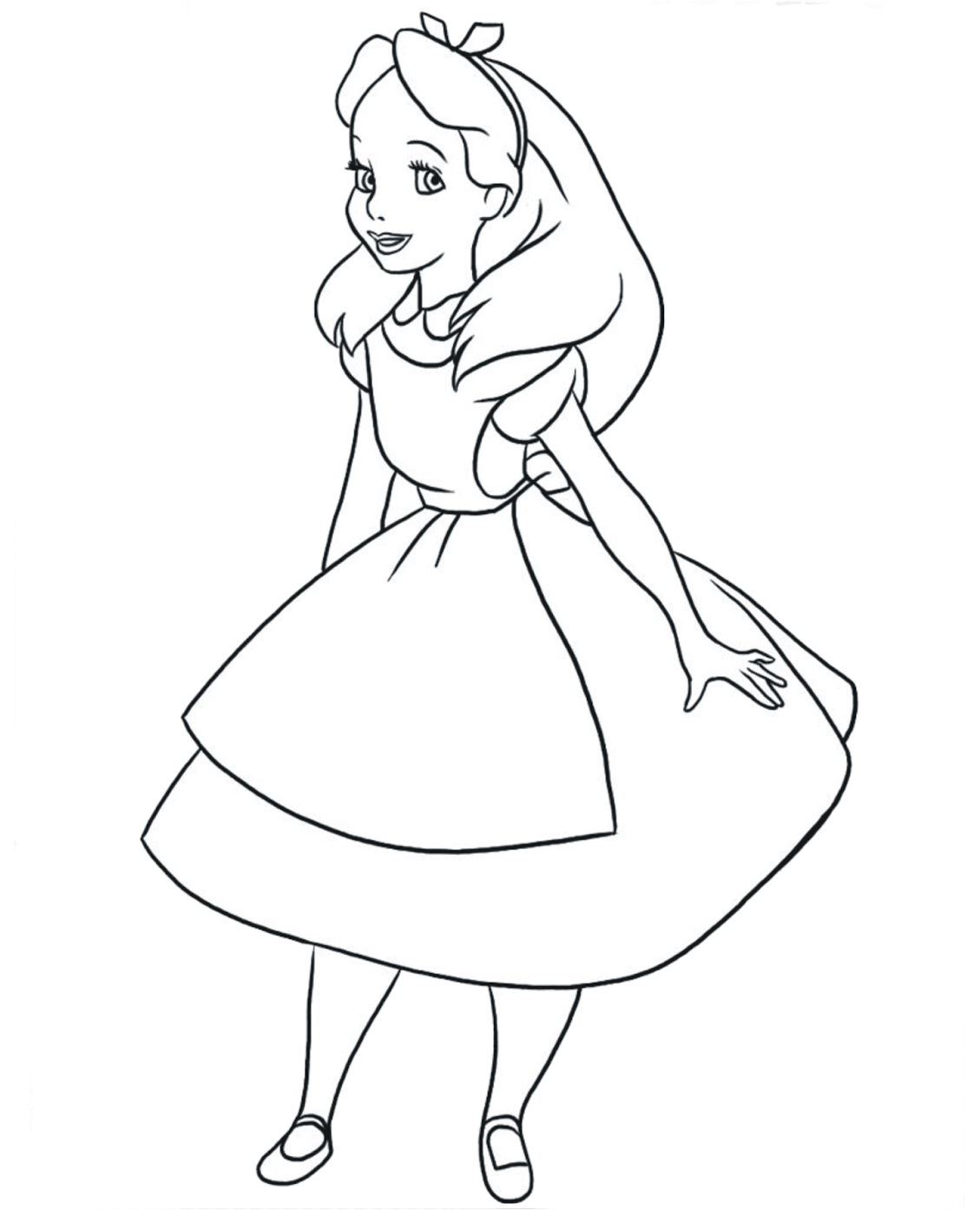 Алиса в стране чудес портрет Алисы