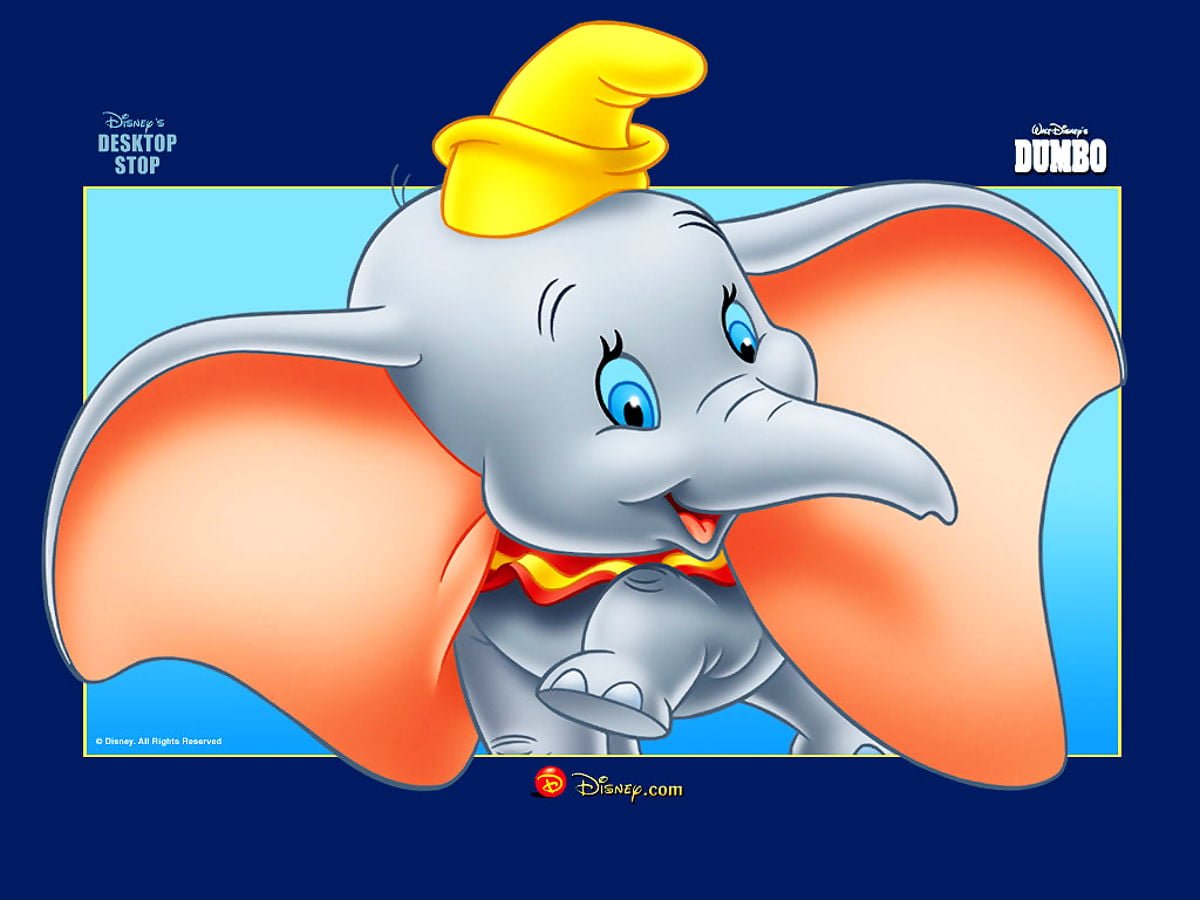 Дамбо Дисней плачет