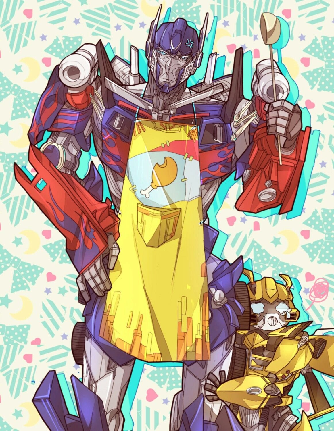 Трансформеры Анимейтед Бамблби и Оптимус