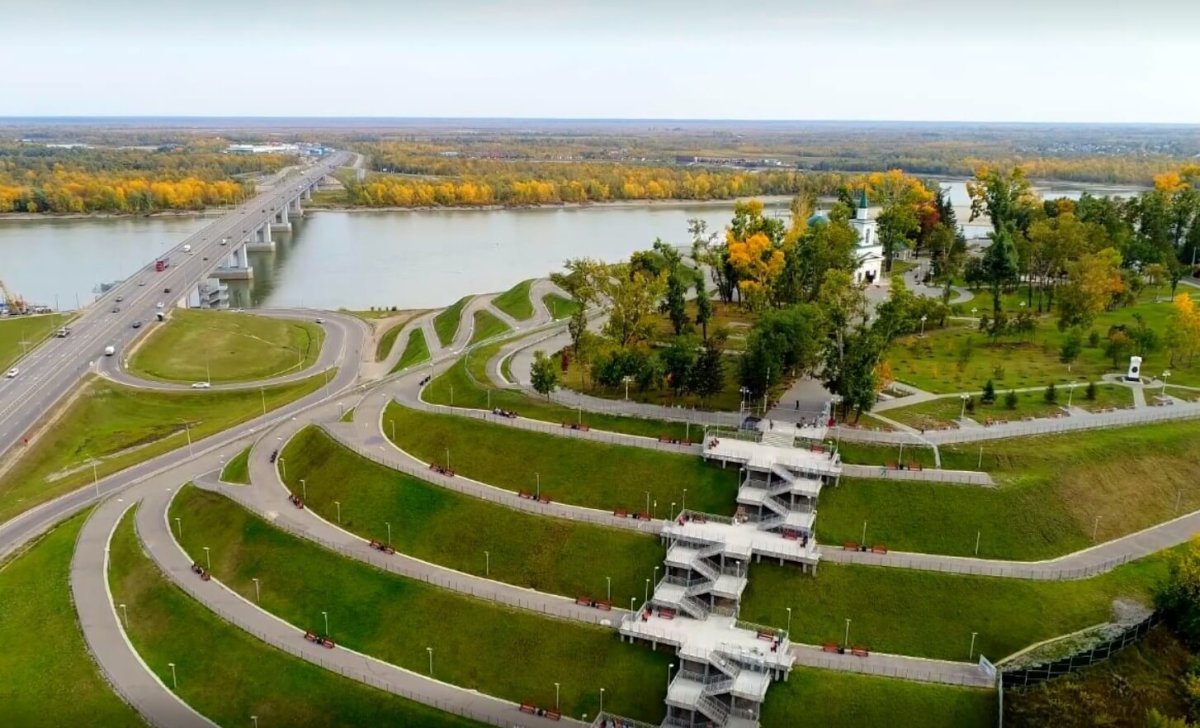 Ночной Барнаул фото