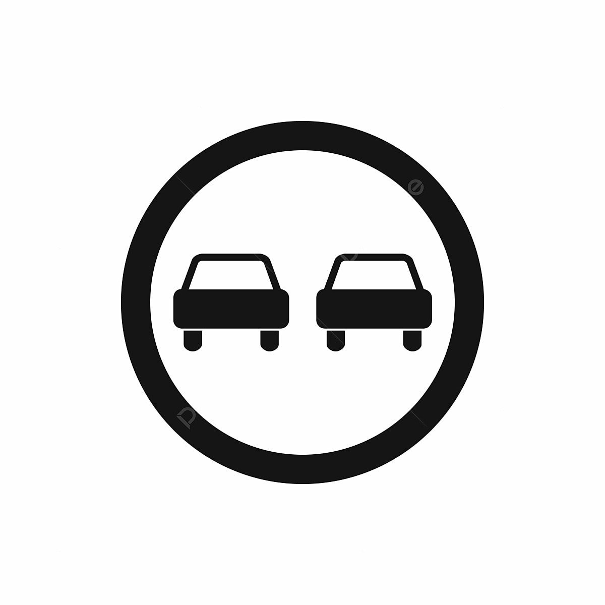 Знак обгон запрещен