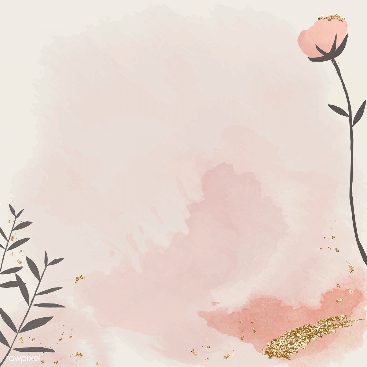 Розовые цветы Минимализм