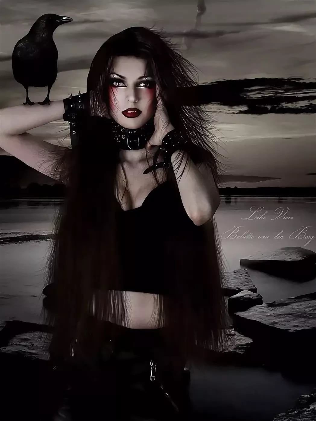 Фотосессия в стиле хоррор в лесу