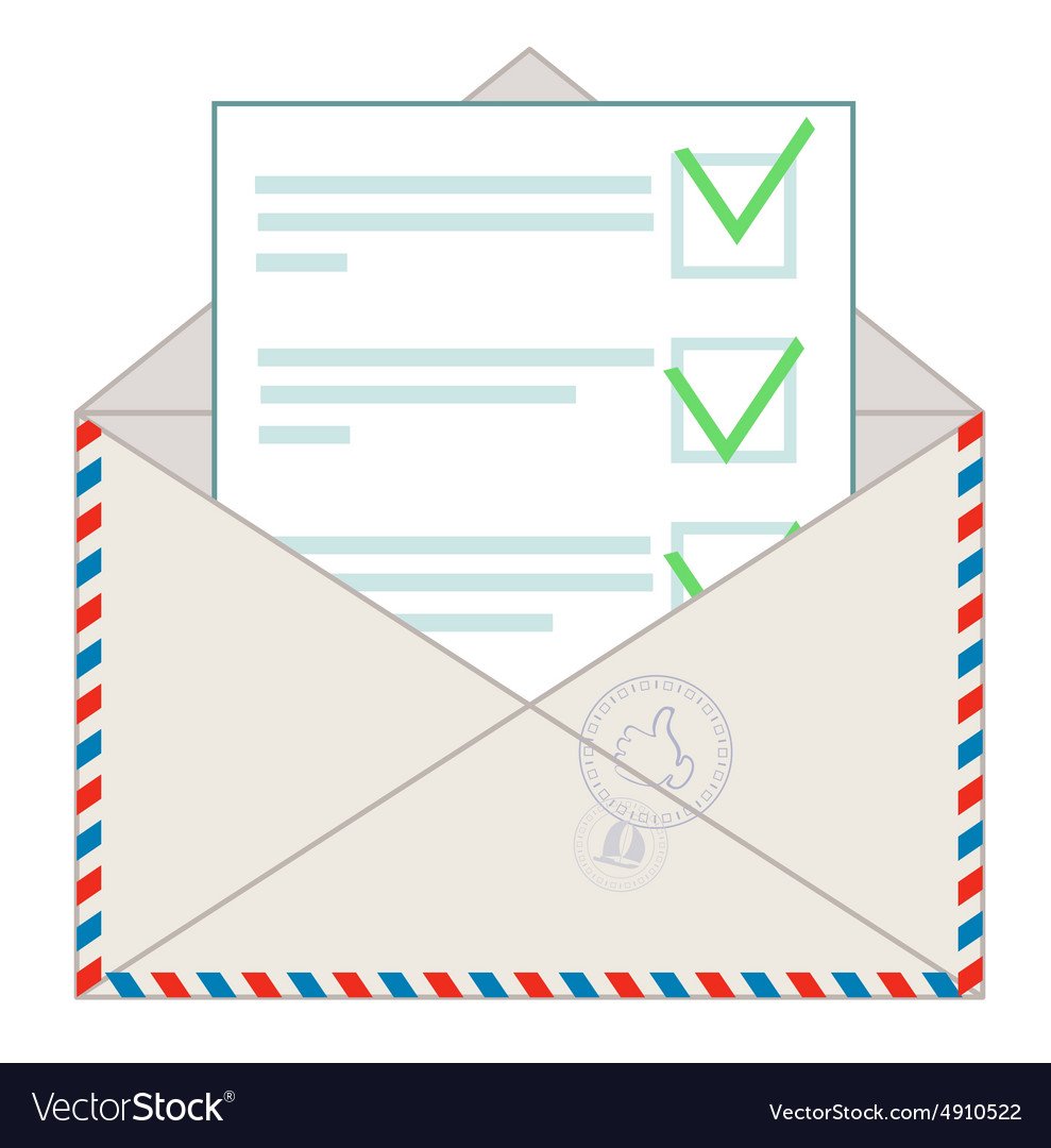 Рисунок конверта для письма