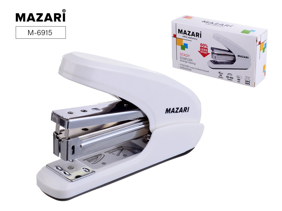 Степлер 10 15 л пластик Deli антистеплер 0281