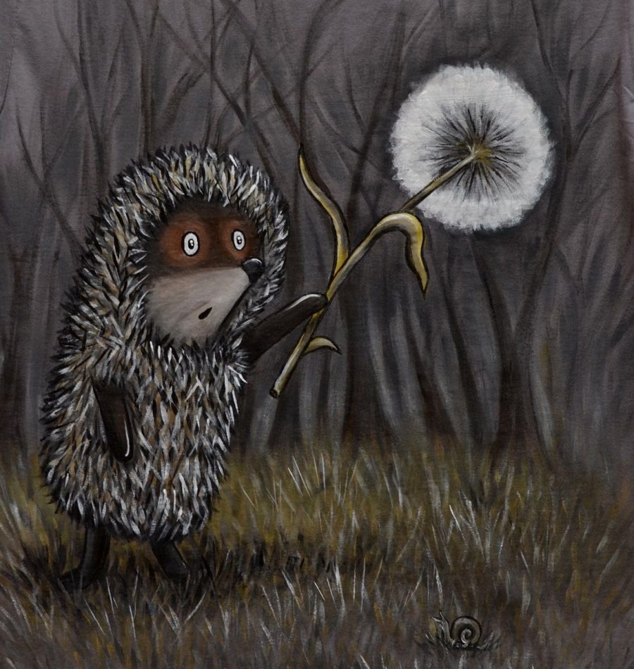 Еж за компьютером