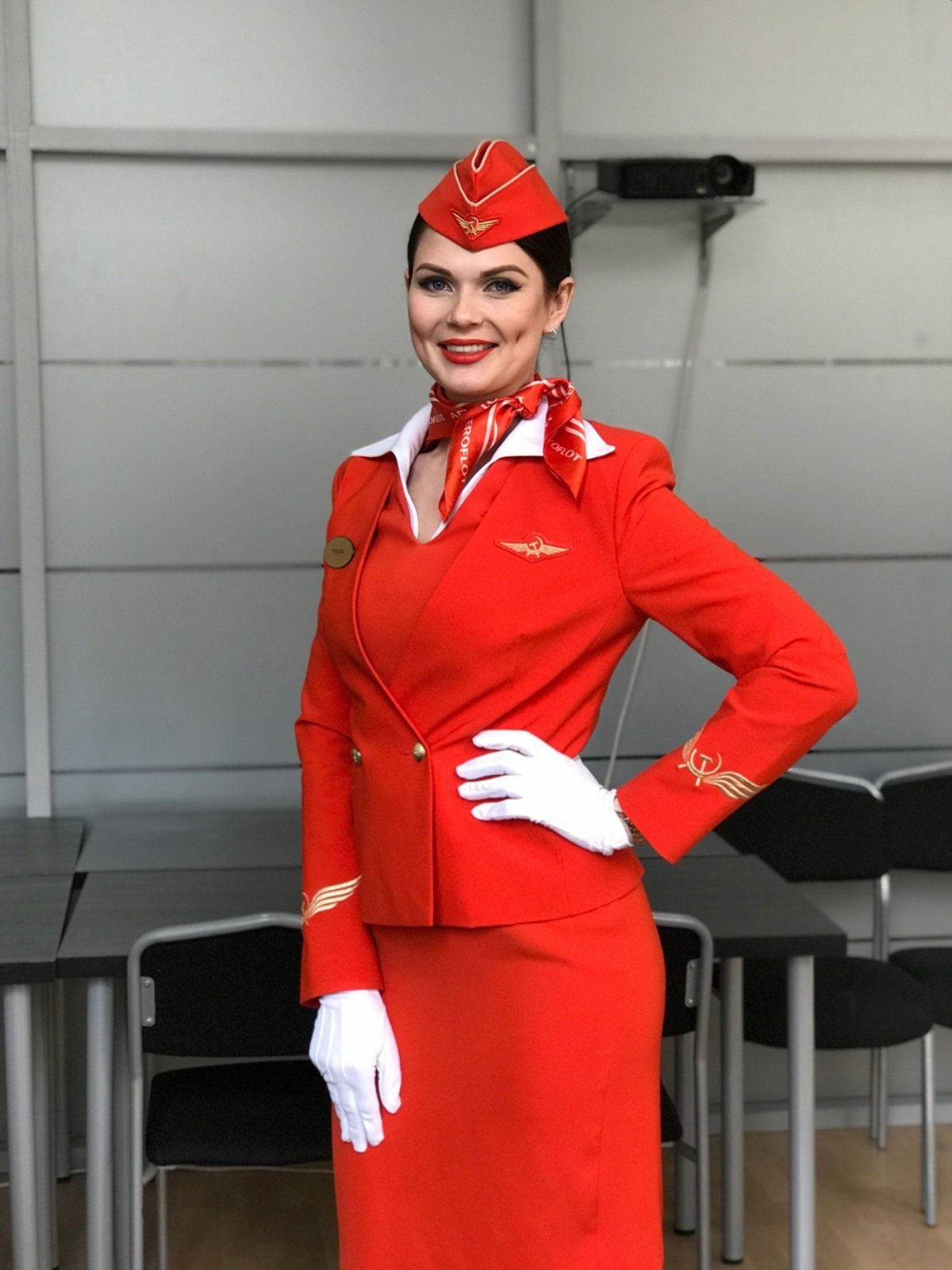 Полина Сметанина стюардесса
