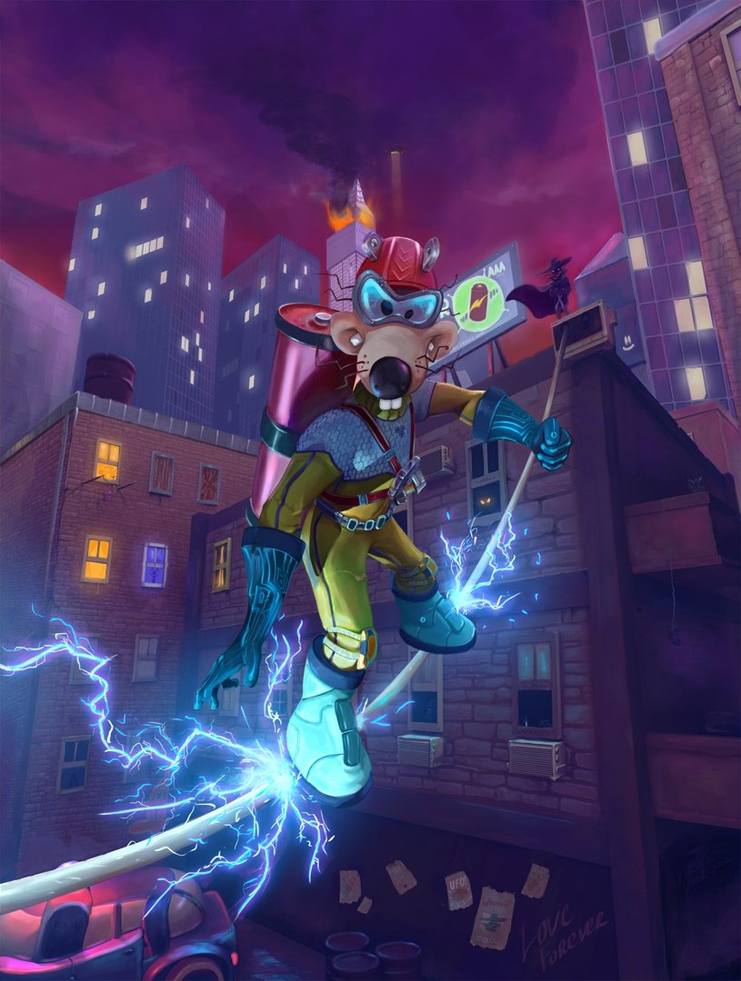 Мегавольт черный плащ