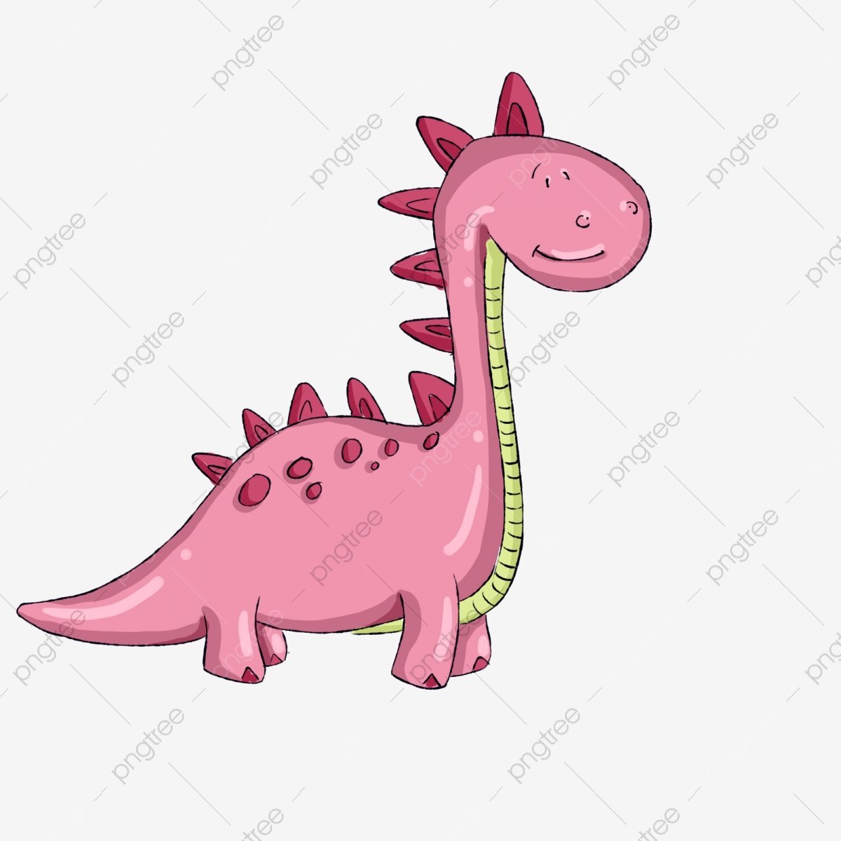 Динозаврик акварель