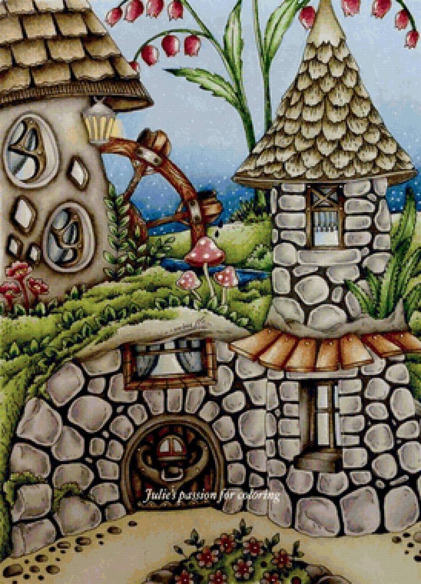 Сказочный домик рисунок