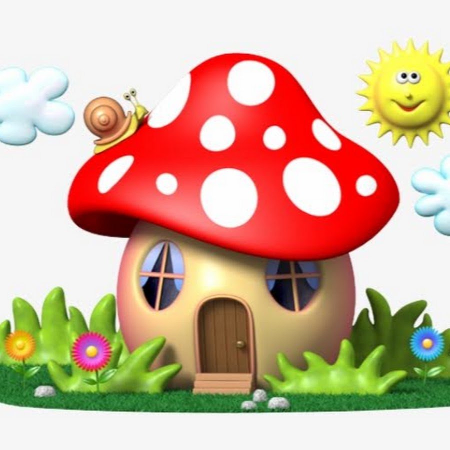 Желтый сказочный домик