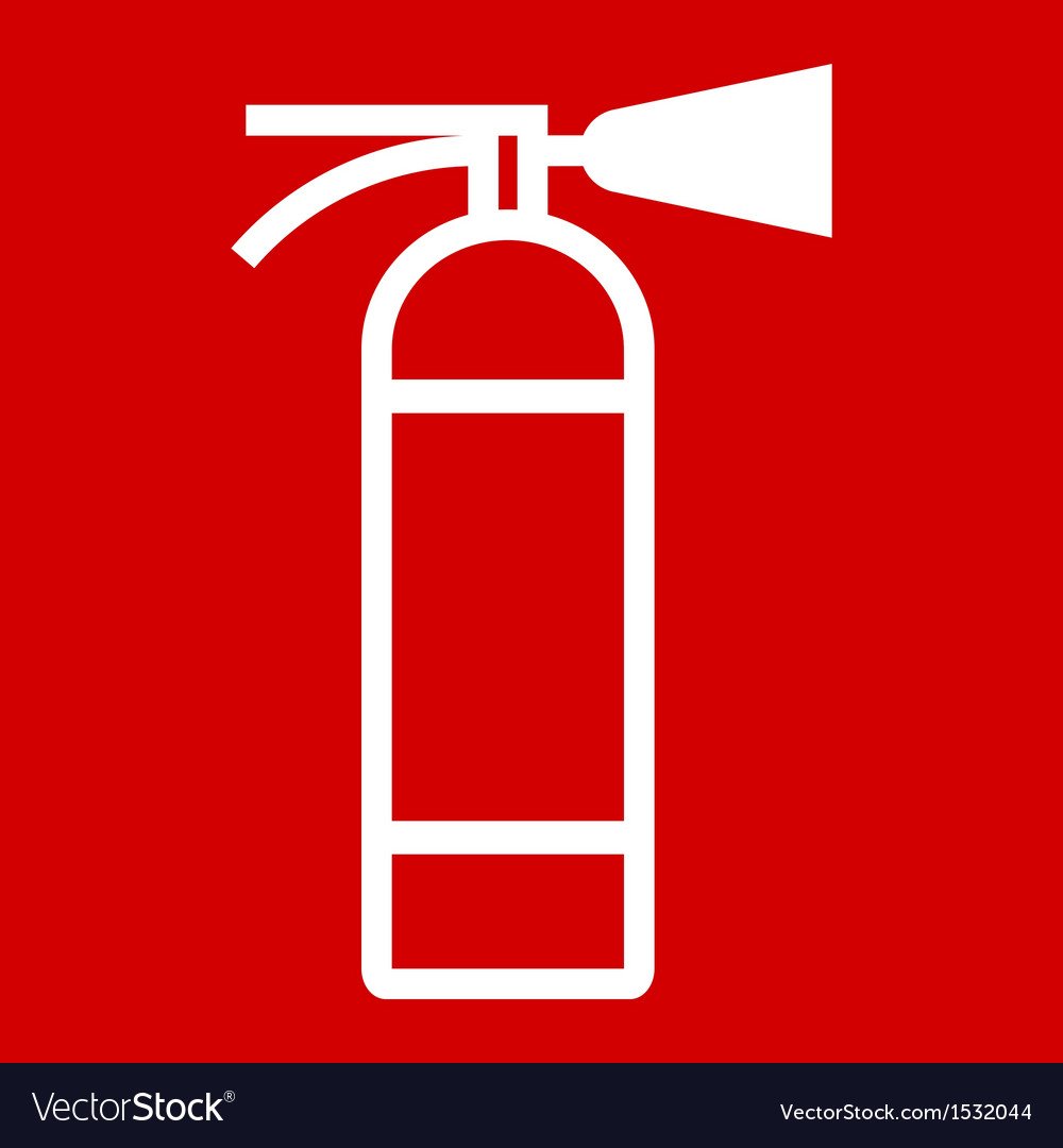 Самоклейка знак пожарной безопасности огнетушитель