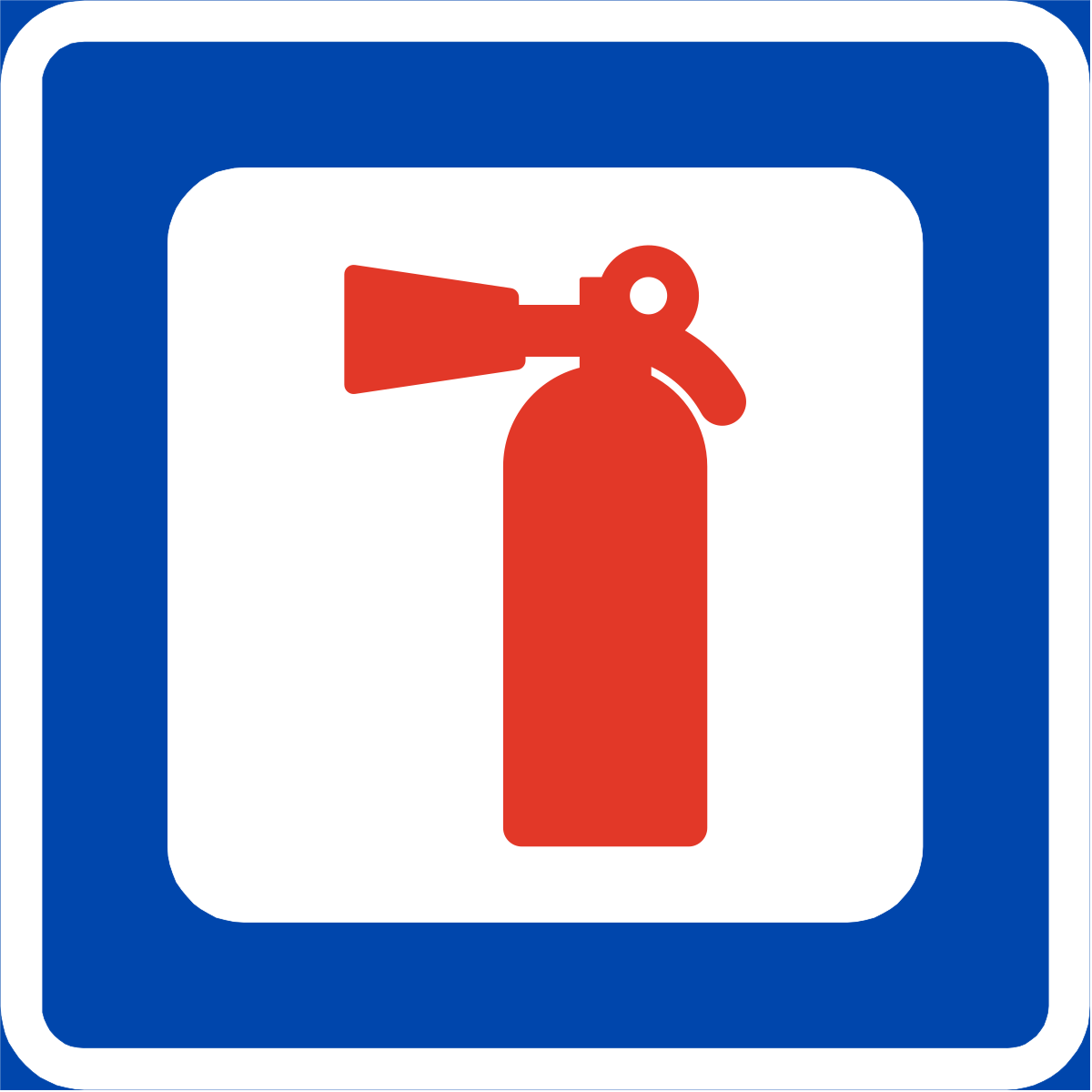 Табличка огнетушитель