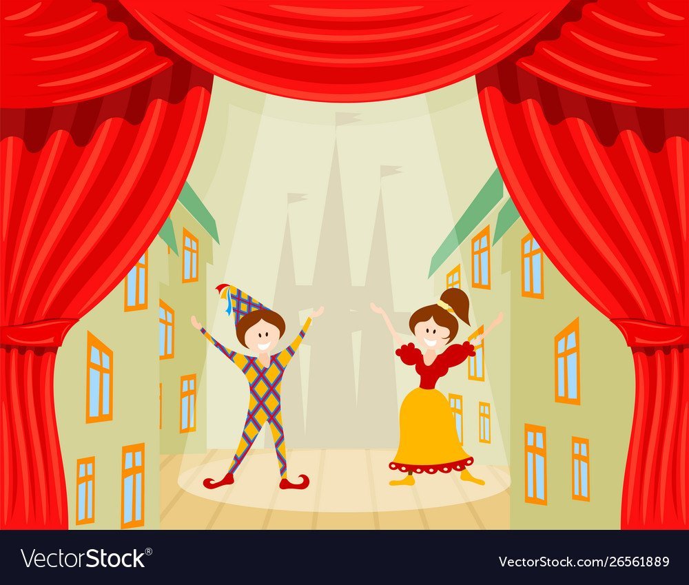 Дети на сцене театра