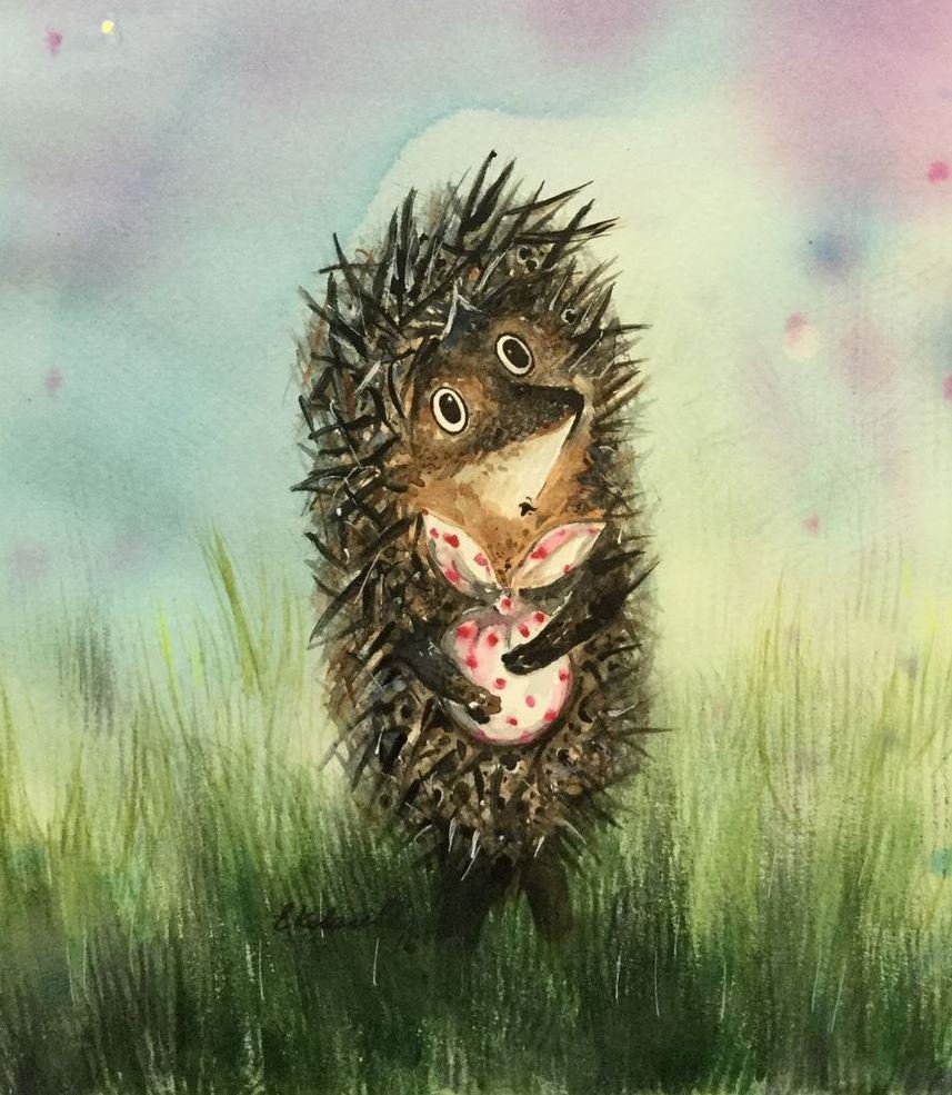 Рисунки Ёжика для срисовки