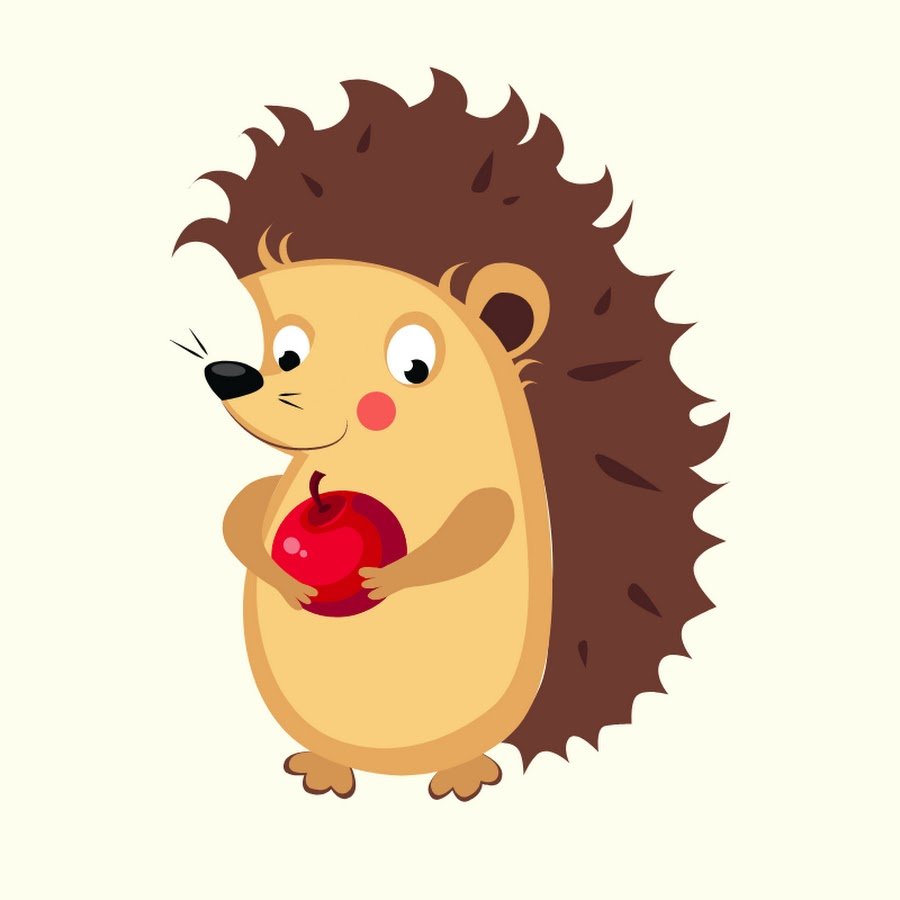 Карточка Ежик