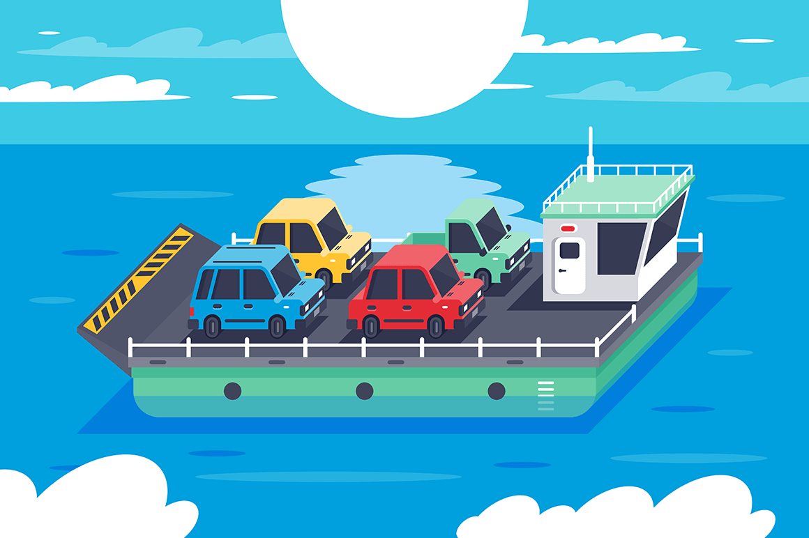 Баржа вектор